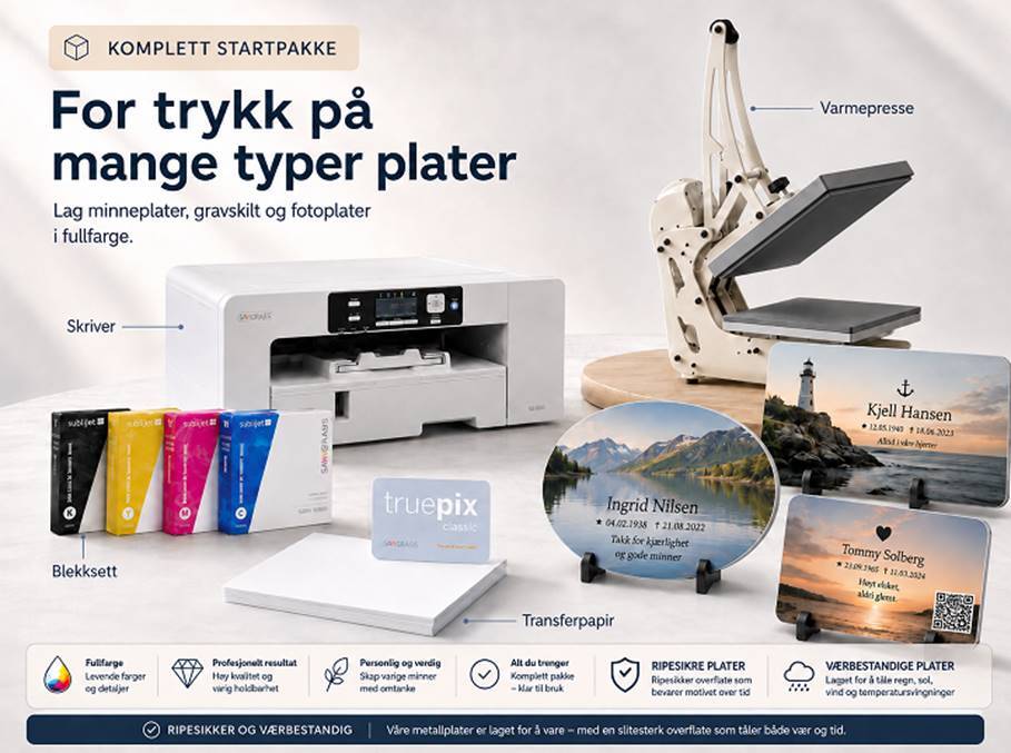 Begravelse Print-in pakke A3